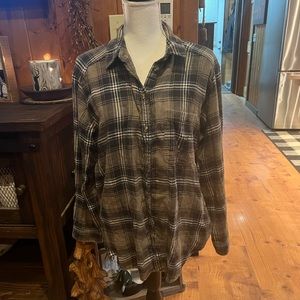 Distressed flannel